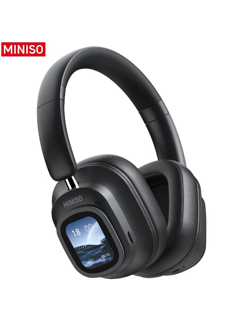 MINISO G90 Headset with Screen ANC Noise Reduction 5.4 Wireless Earbud HiFi Stereo Subwoofer Headset - Image 1